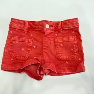 Red Cat & Jack Denim shorts with embroidered stars